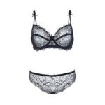 Transparent bra and panty set