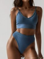 Seamless Women's Lingerie Vest Bra Set - Image 8