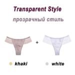 Underpants Seamless Thong Lady Ladies Lace Panties For Women Coffee - Image 7