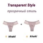 Underpants Seamless Thong Lady Ladies Lace Panties For Women Coffee - Image 9