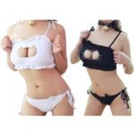 Sexy Cat Hollow Keyhole Bras Briefs Lingerie Underwear Sets - Image 4