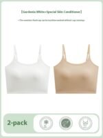 Women's Seamless Beautiful Back Small Chest Push Up One-piece Bra - Image 10