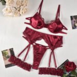 Lace Satin Bra Garter Match Sets - Image 6