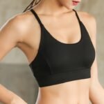 Back Mesh Triangle Push Up Sports Bra Top Fitness Racerback Bras Women Gym Sport Top Padded Yoga Bras Running Underwrar - Image 2