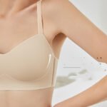 Ladies Unwired One Piece Seamless Glossy Push Up Bra - Image 2