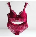 Sexy Mousse Women Sexy Bra Set Ultra-thin Red Black Lace Bras Underwear Push up Bra and underwear - Image 6