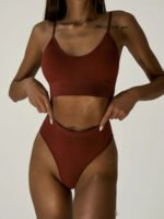 Seamless Women's Lingerie Vest Bra Set - Image 7