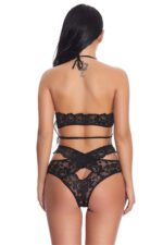 Halterneck Tie Three-point Bra And Panty Set - Image 2