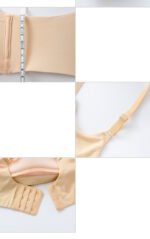 Ladies Unwired One Piece Seamless Glossy Push Up Bra - Image 4