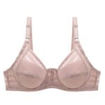 Striped Plus Size Bra Push Up Thin Breathable Bra - Image 2