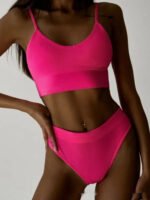 Seamless Women's Lingerie Vest Bra Set - Image 9